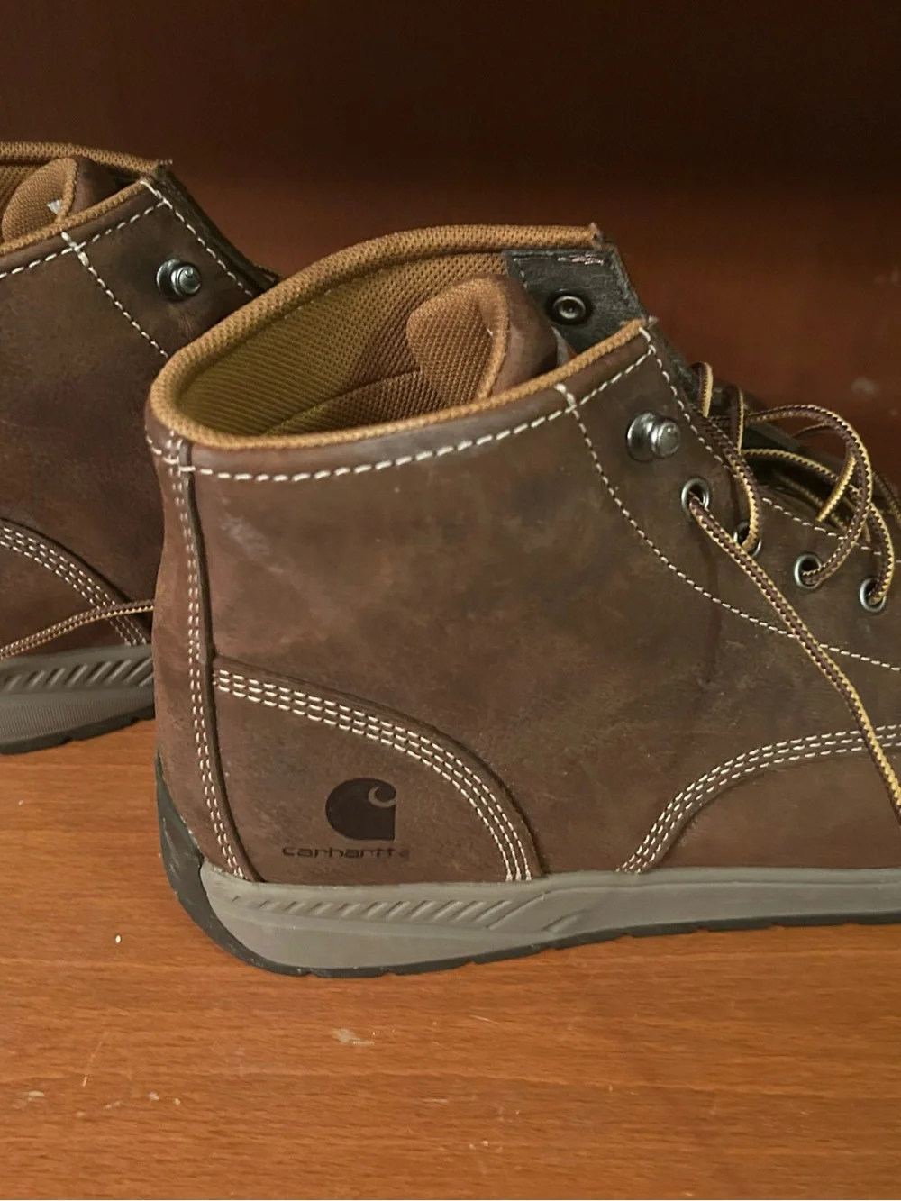 Carhartt Brown Leather Chukka Work Boots